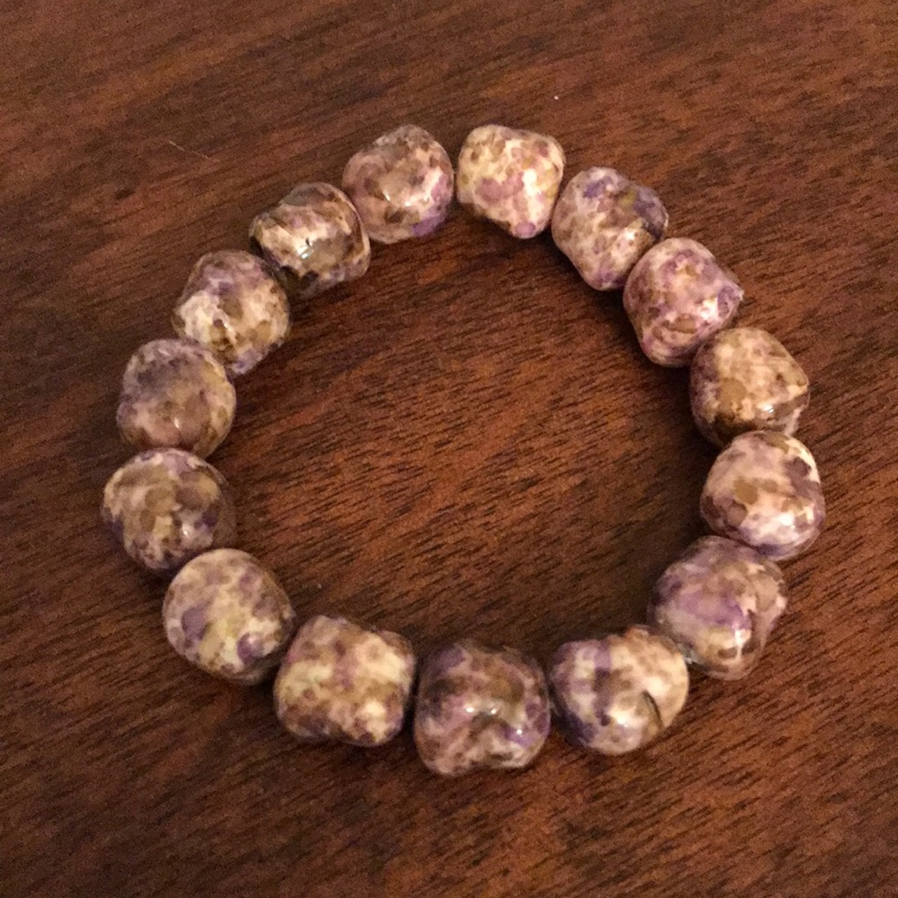 Purple Beaded Bracelet